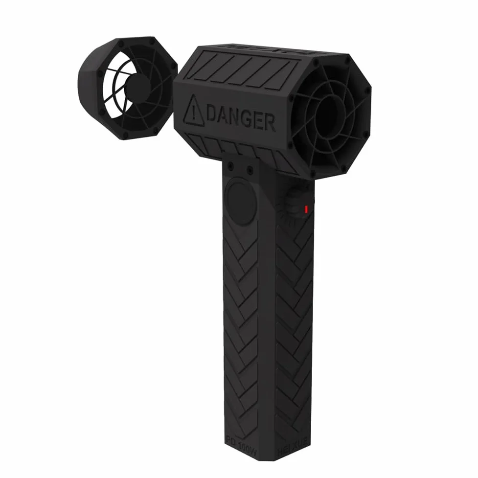 Turbo Jet Fan XL 64 Kanal Violent Fan 140000RPM 1500g Schub Stufenlose Geschwindigkeitseinstellung TYPE-C Industrieller Ventilator Autotrockner