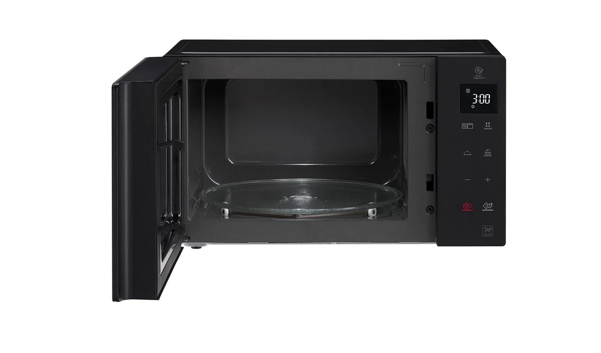 LG MH7235GPS Mikrowelle Smart Inverter mit Quarzgrill, 32 Liter, 1200 W, Automatikprogramme, 5 Leistungsstufen, inklusive Mikrowellenteller Crispy - Schwarz Rauch