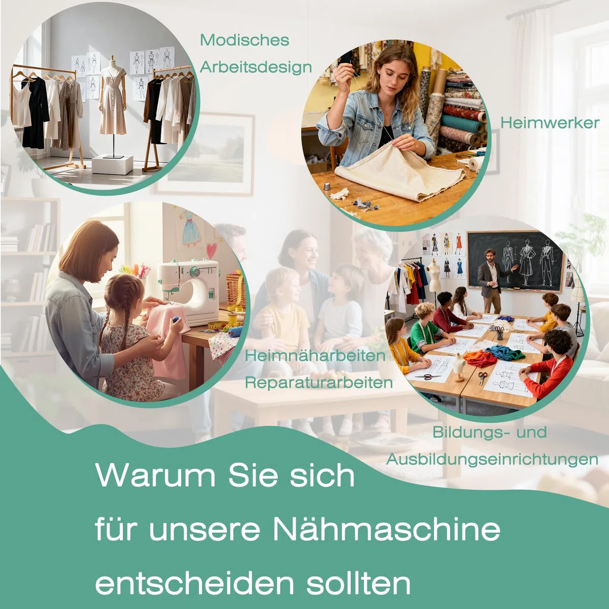 BRICH Mini-Nähmaschine für Anfänger & Kinder, tragbar, 12 Stiche, Pedal | 12 Nähprogramme, Overlock-Funktion, sicherer Fingerschutz, 42-teiliges Zubehör-Set, leicht unter 2kg