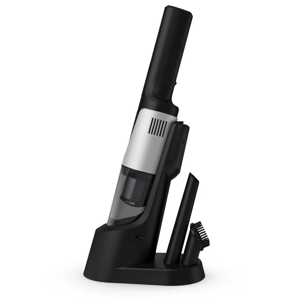 Rowenta X-Touch Handstaubsauger kabellos, inkl. kleiner Bürste und Fugendüse, optimale Saugleistung, kompakt und leicht, 0,6, kg, Digitalmotor, Lade- und Aufbewahrungsstation, schwarz, AC9736