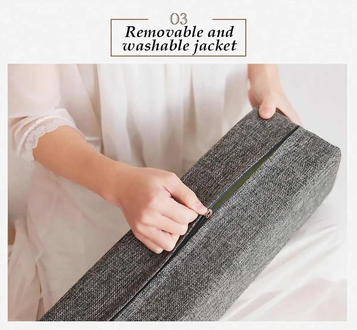 Ritzenfüller für Matratzen, Bett Keilfüller Matratzenverlängerung, Bett Matratze Kissen Gap Filler mit Abnehmbarem Bezug, Zum Füllen Der Lücke Zwischen Matratze und Kopfteil/wand/bett(B15,200 x 20 x 1
