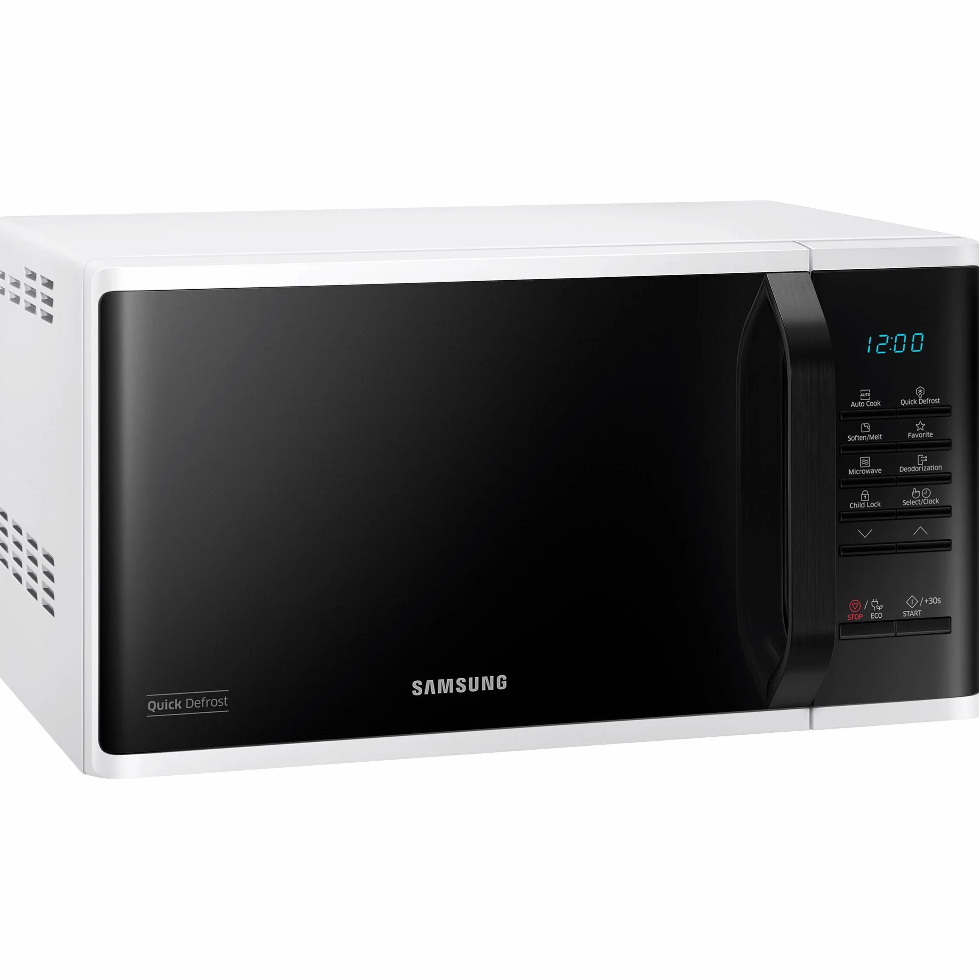 Samsung MS23K3513AW/EG Mikrowelle / 800 W / 23 L Garraum / 48,9 cm Breite / Quick Defrost / 29 Automatikprogramme / weiß