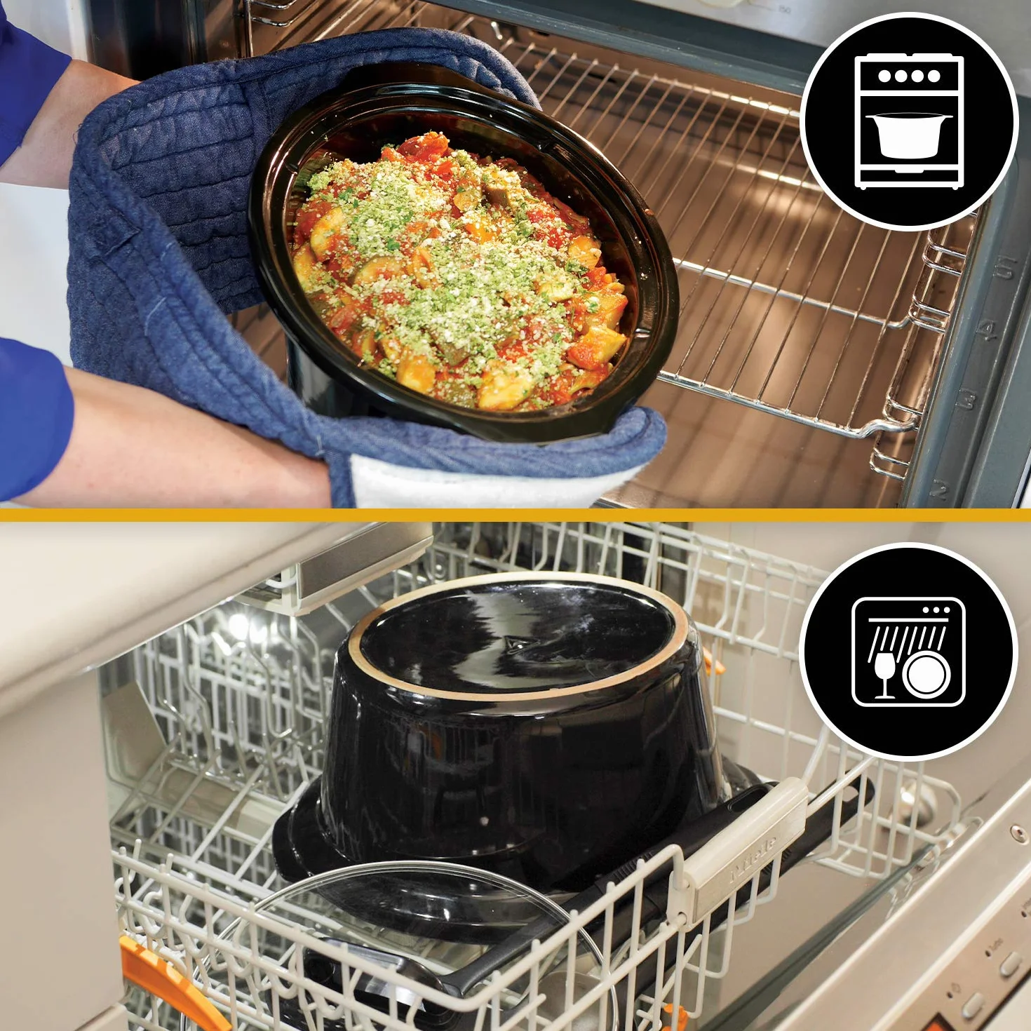 Crock-Pot Digital-Schongarer Slow Cooker mit Scharnierdeckel | einstellbare Garzeit | 3,5 Liter (3-4 Personen) | Silber & Roségold [CSC059X]
