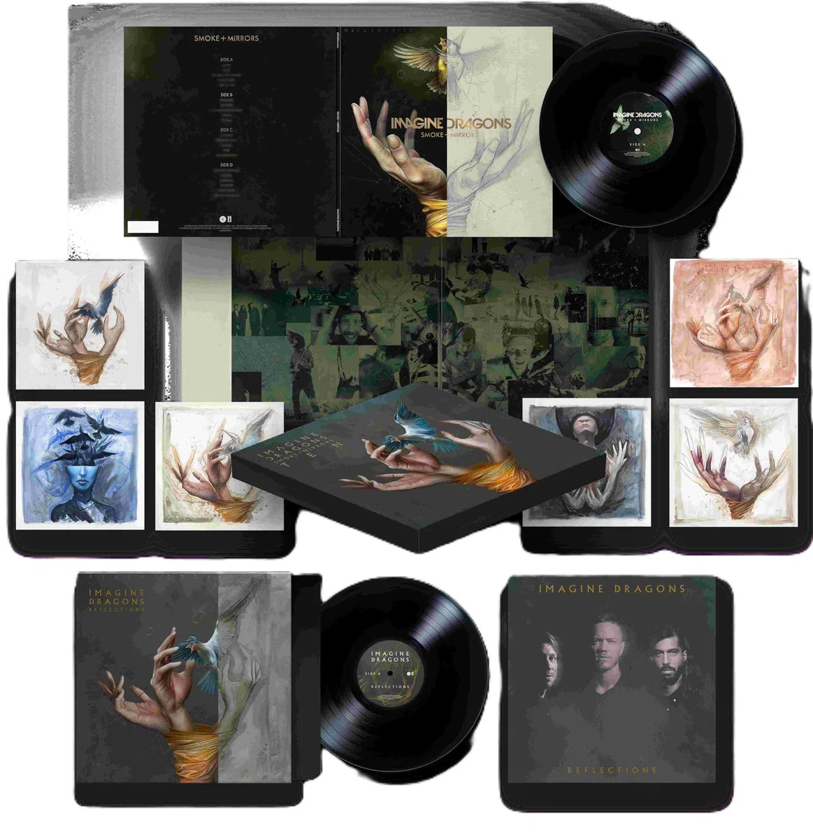 Smoke + Mirrors Ten Black 180 Gram Vinyl Box Set