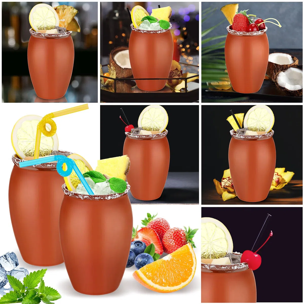 Gejoy Cantaritos De Barro Mexicanos Cantaritos Cantaritos Shooters Pottery Taco Tuesday Mexikanische Tontasse Fiesta De Barro Mexicanos Cocktailbecher Cocktailgläser für Tequila Margaritas Mojitos 590