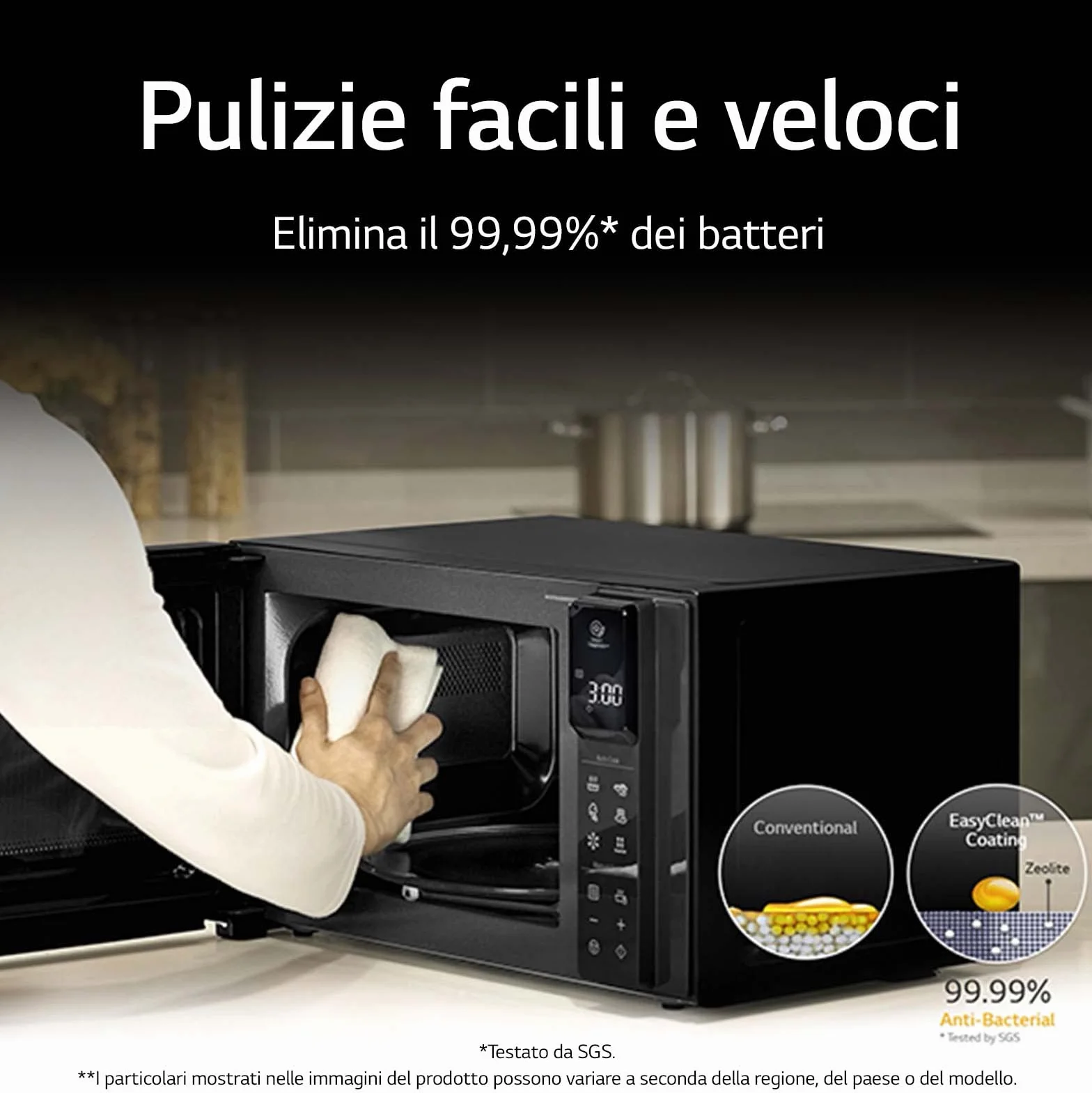 LG Electronics LG, MH6336GIH, Mikrowelle mit Smart Inverter und Quarz-Grill, 23 Liter, 1000 W, Automatikprogramme, 5 einstellbare Leistungsstufen, weiß