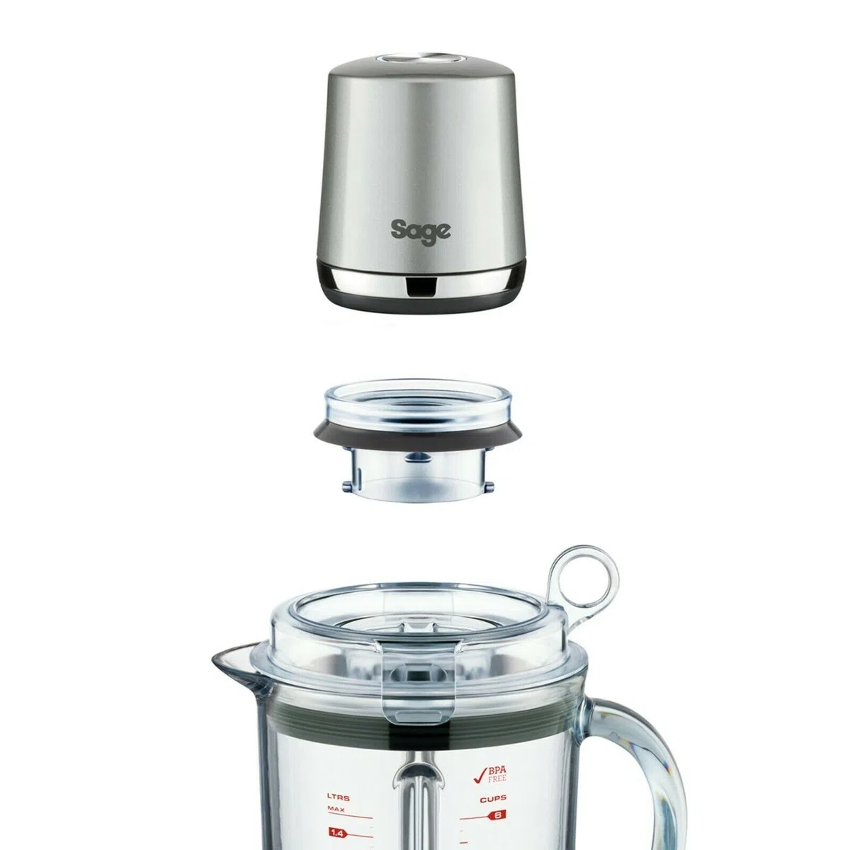 Sage Appliances Vac Q Blender Vakuumpumpe, Silber, BBL002