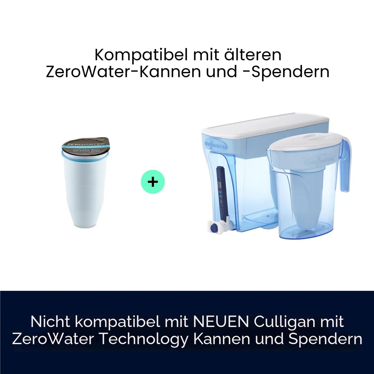 Zerowater 5-Stufiger Wasserfilter Ersatz, Wasseraufbereiter Trinkwasser - NSF-Zertifiziert zur Reduzierung von Blei, Anderen Schwermetallen und PFOA/PFOS - Wasserfilter Kartuschen 4er-Pack, Weiß