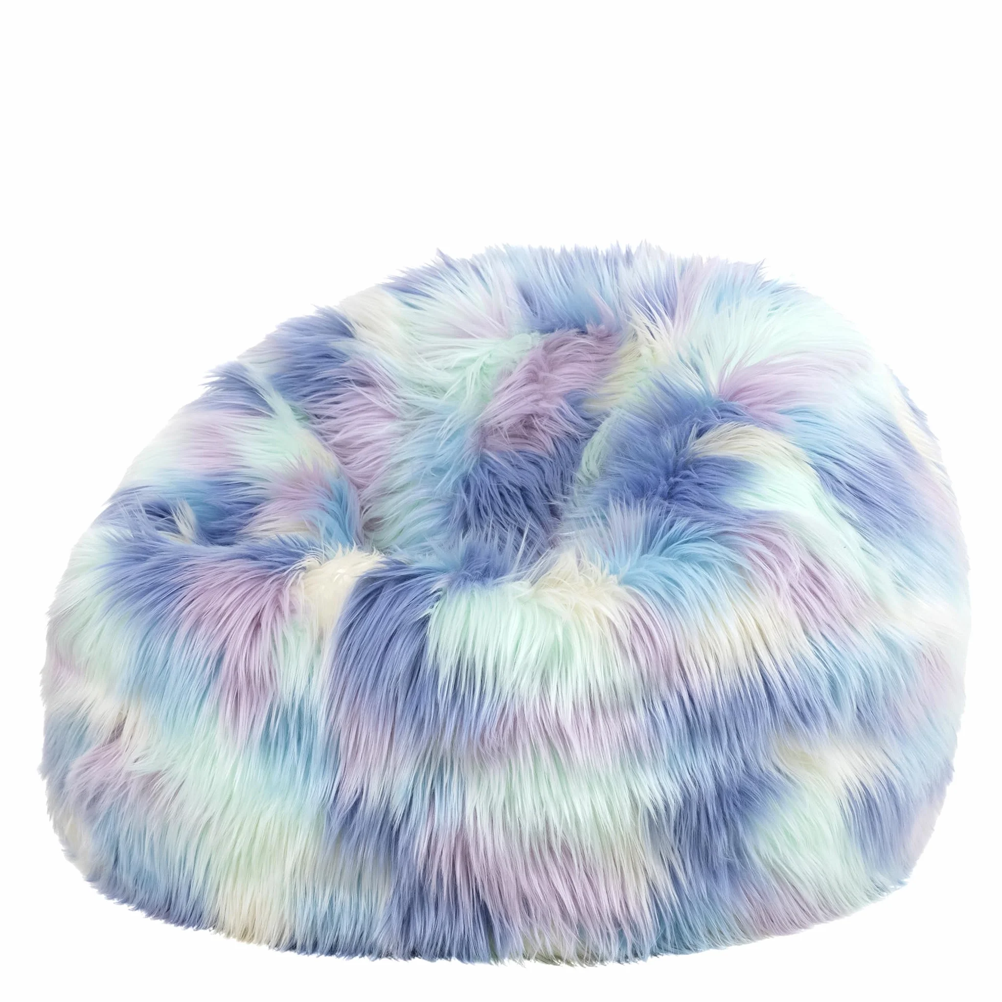 Icon Kingston Sitzsack Kinder, Unicorn, Flauschiger Kunstpelzstoff, Sitzsack Flauschig mit Füllung, Bequemer Kinder Sessel, Kuschelsessel, Lese Sessel, Schlafzimmer, Kinderzimmer, Spielzimmer