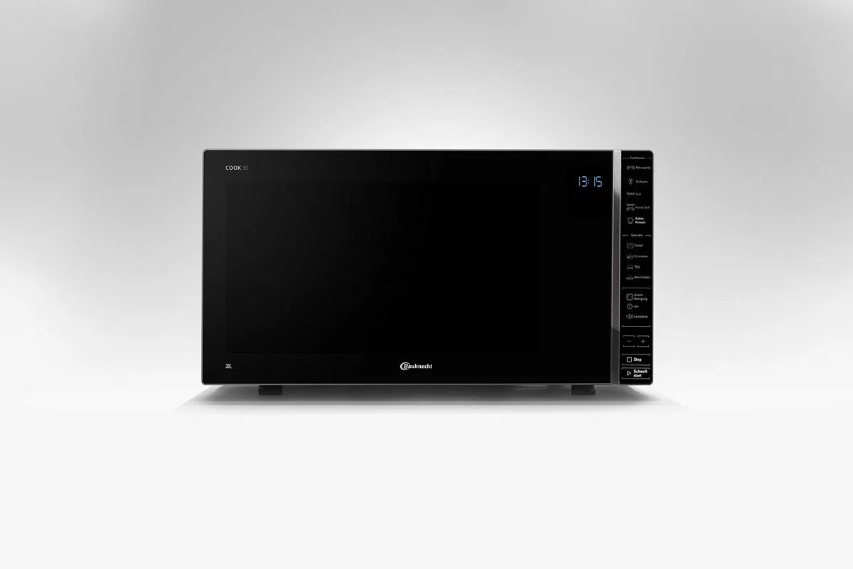 Bauknecht MW 304 M/ Kombination Grill und Mikrowelle/ 900 W/ 30 L Garraum/ Quartz Grill 1050 W/ Dampfgarfunktion/ AutoClean/ Joghurt-Funktion/ Schmelzfunktion/ Warmhalte-Funktion, Edles Schwarz