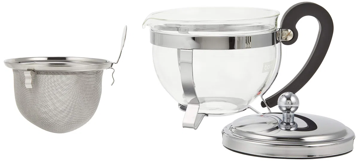 Bodum Teekanne, Sieb, Edelstahl, 0,5 l, 12030-16