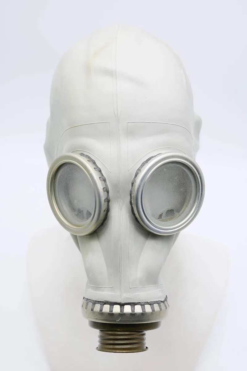 Gasmaske JF-1 (GP5) Set (2 Pack) - Sowjetische Militär Gasmaske Replica Sammlerstück Set W/Maske - authentischer Look & Verschiedene Größen (Medium, Grau)