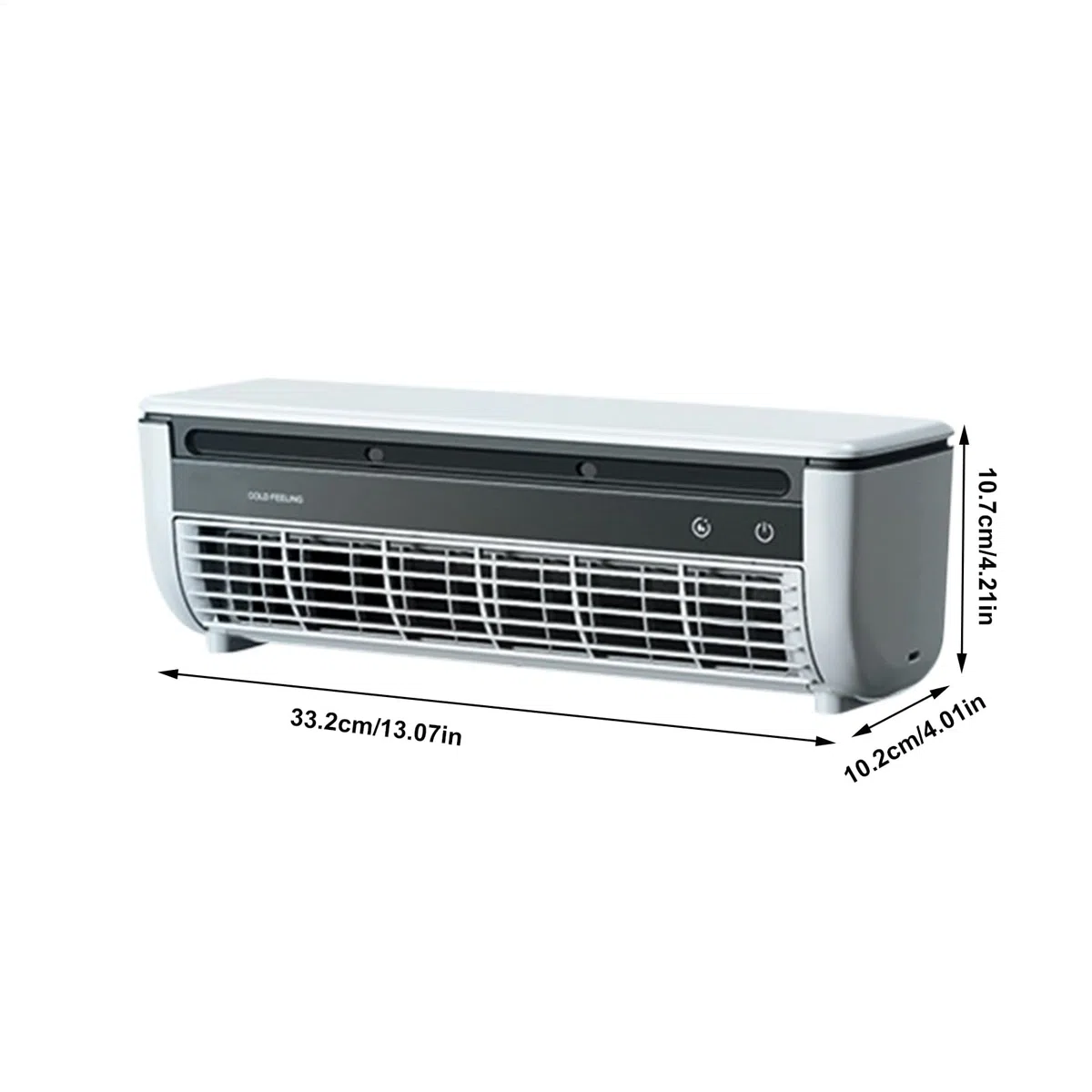 Luftkühler, tragbarer Ventilator mit Klimaanlage, 3 Geschwindigkeitsstufen mit kabellosem Ladegerät für Haus, Schlafzimmer, Camping, Auto, Badezimmer, Küche, Badezimmer