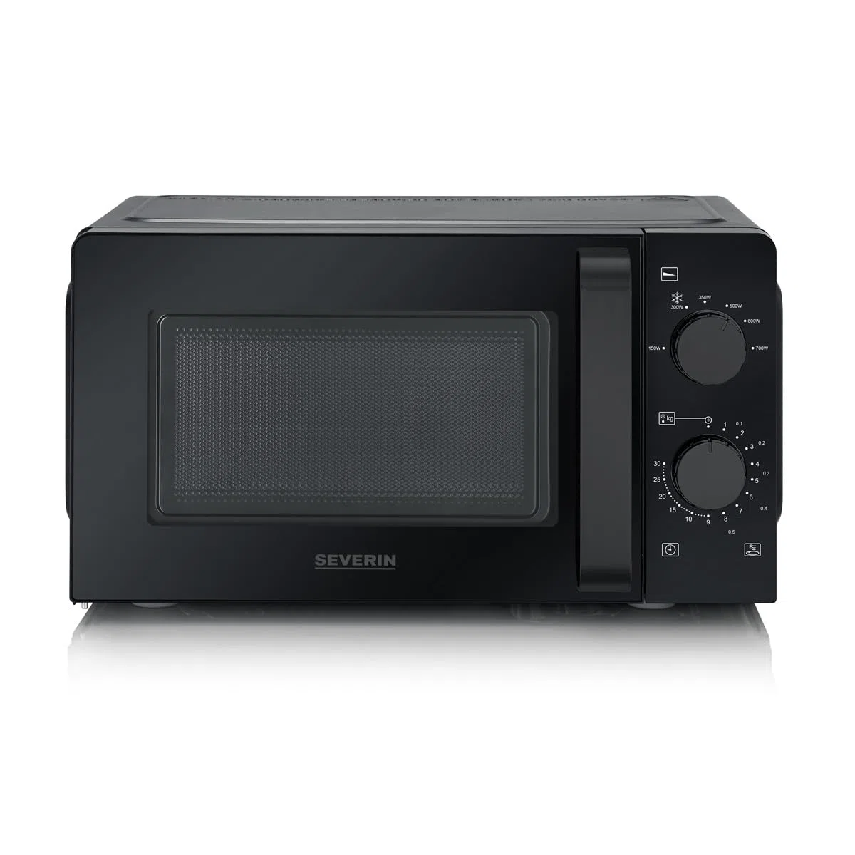 SEVERIN MW 9587 schwarz Mikrowelle mit Glasboden