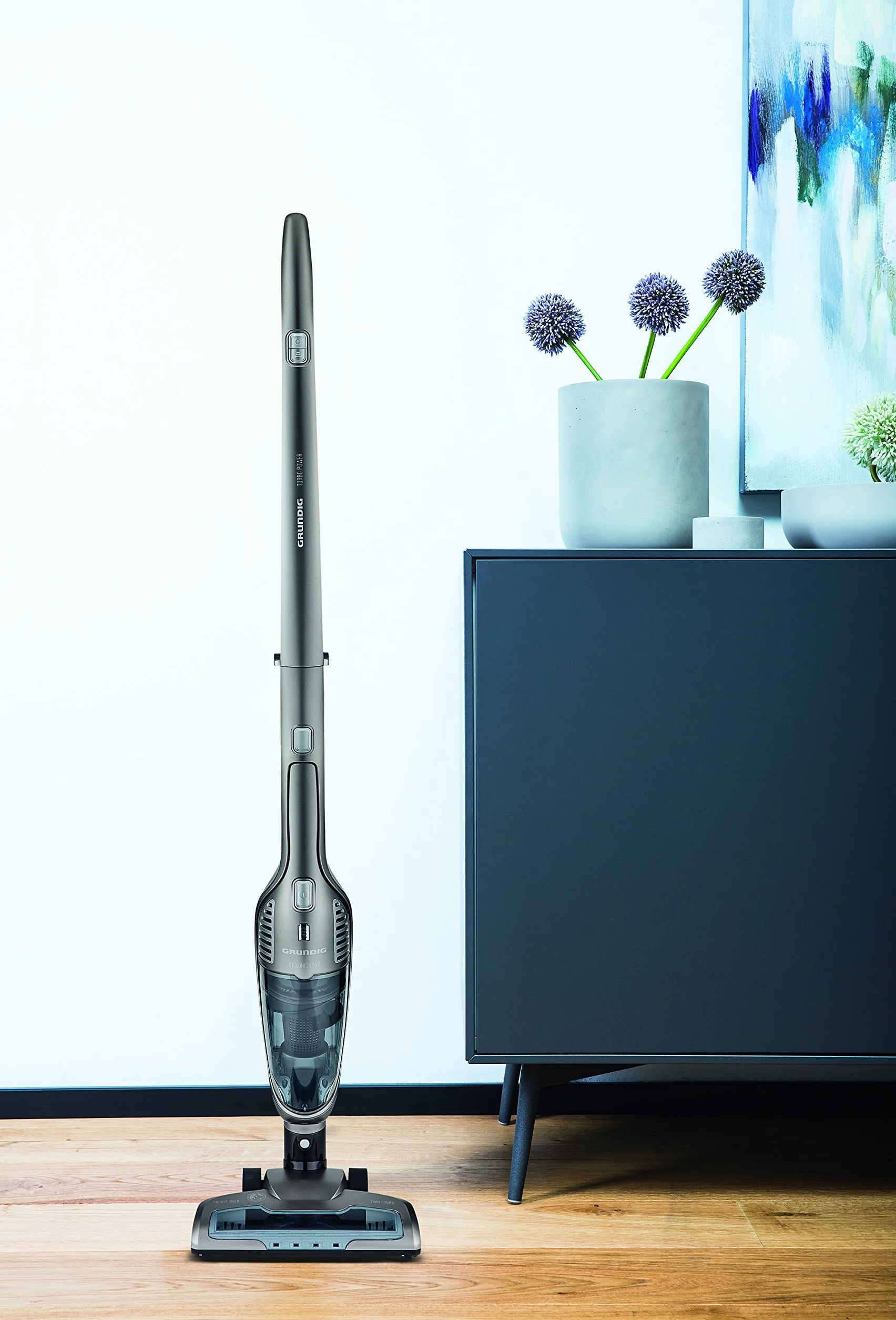 Grundig VCH 9832 2-in-1 Akku- und Handstaubsauger - Kabellos | für Böden, Auto und Möbel | 120 W