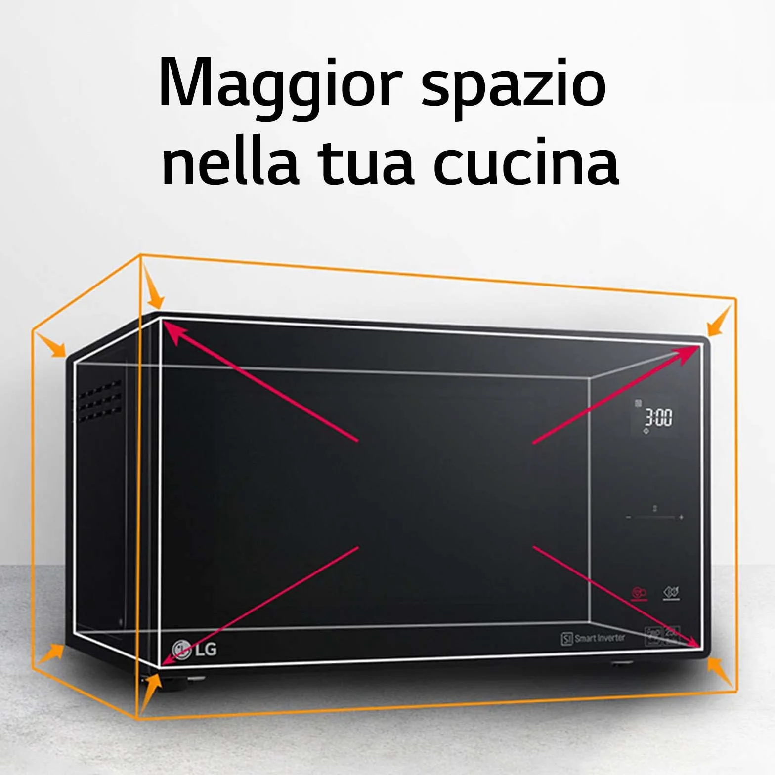 LG Electronics LG, MH6336GIH, Mikrowelle mit Smart Inverter und Quarz-Grill, 23 Liter, 1000 W, Automatikprogramme, 5 einstellbare Leistungsstufen, weiß
