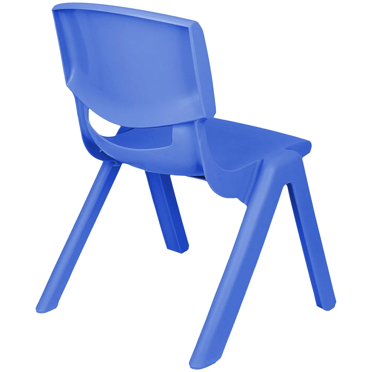 alles-meine.de GmbH 4 Stück - Kinderstühle/Stühle - Farbwahl - bunter Farb-Mix - Plastik - bis 100 kg belastbar/kippsicher - für INNEN & AUßEN - 0-99 Jahre - stapelbar - Ga..