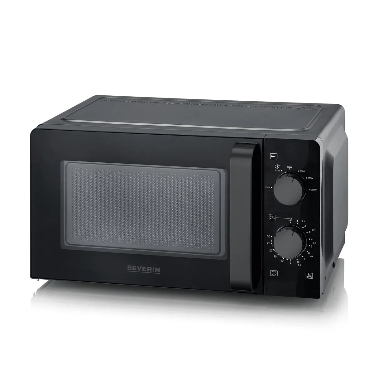 SEVERIN MW 9587 schwarz Mikrowelle mit Glasboden