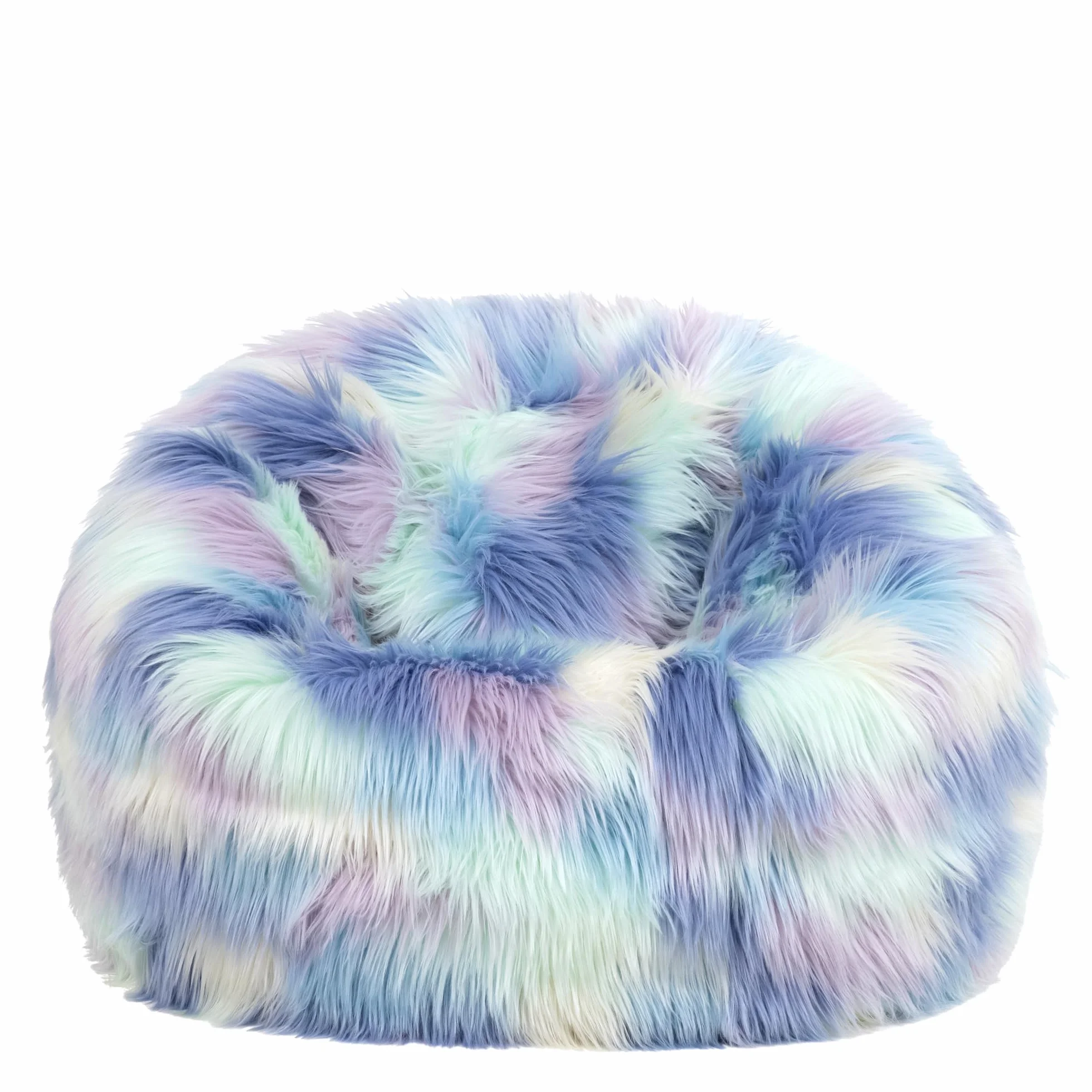Icon Kingston Sitzsack Kinder, Unicorn, Flauschiger Kunstpelzstoff, Sitzsack Flauschig mit Füllung, Bequemer Kinder Sessel, Kuschelsessel, Lese Sessel, Schlafzimmer, Kinderzimmer, Spielzimmer