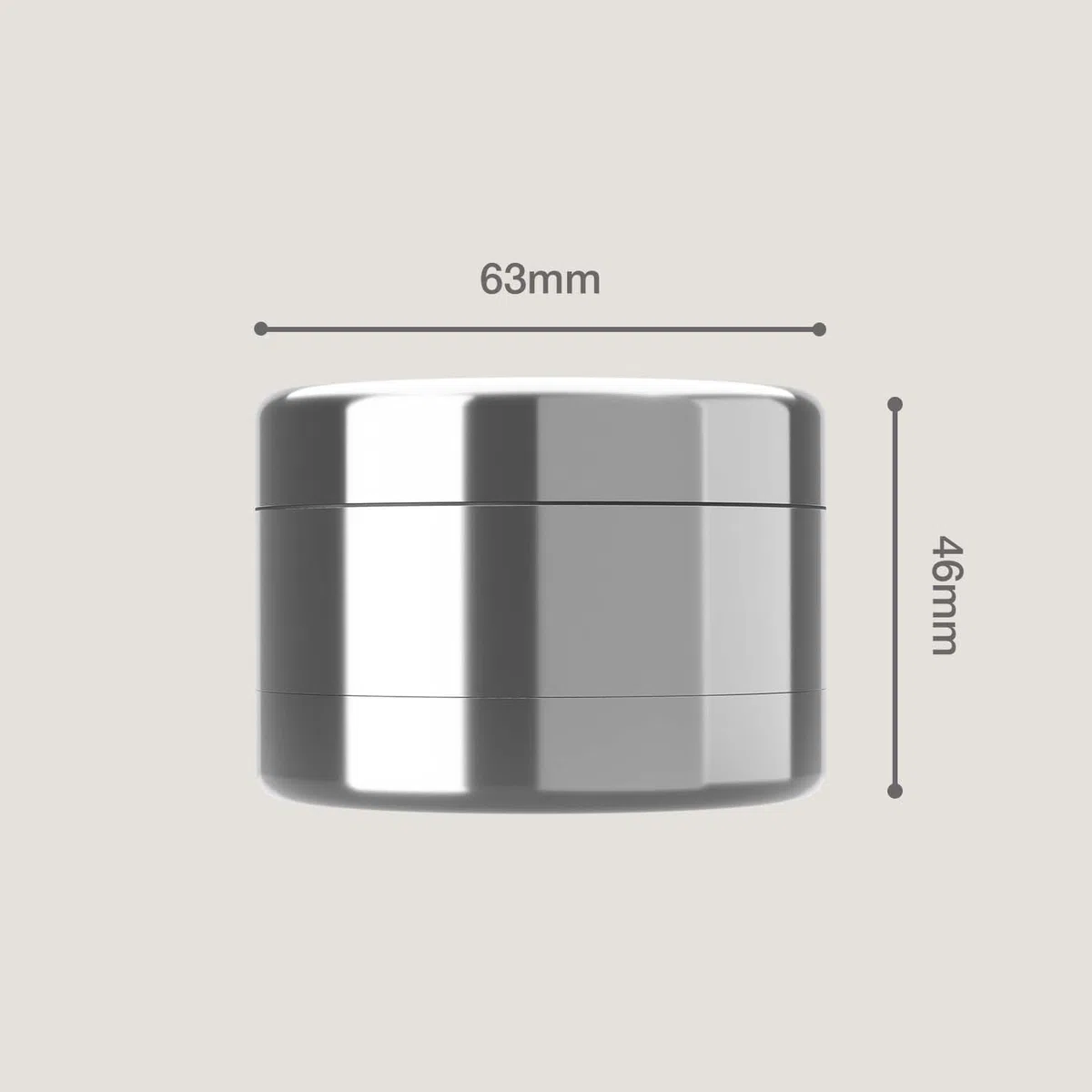 Bloomint Apollo toothless Grinder Edelstahl, 63 mm, 4-Teiliger Premium Grinder zahnlos - Für Kräuter, Gewürze und Herb, Crusher mit Pollenfach