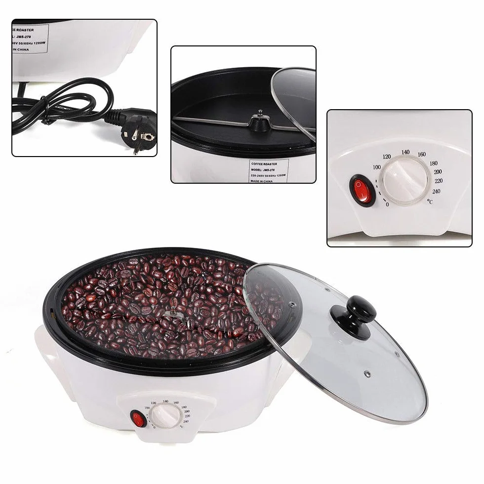 1200 W Elektrische Kaffeeröstmaschine 1500 g Coffee Röstmaschine Bohnenröster Kaffee Röster