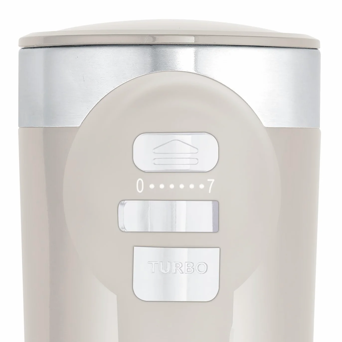 GRAEF Handmixer HM508 Taupe, 7 Geschwindigkeitsstufen Turbo-Taste, Leise im Betrieb, Auswurftaste – Handrührgerät, Extrahohe Knethaken auch für tiefe Schüsseln