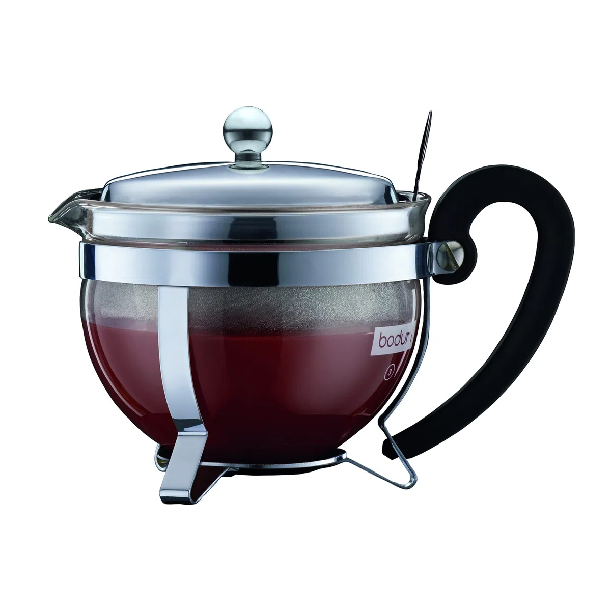 Bodum Teekanne, Sieb, Edelstahl, 0,5 l, 12030-16