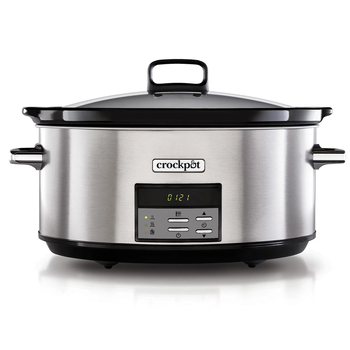 Crockpot Digital-Schongarer Slow Cooker | 7,5 l (10+ Personen) | einstellbare Garzeit | rostfreier Stahl [CSC063X]