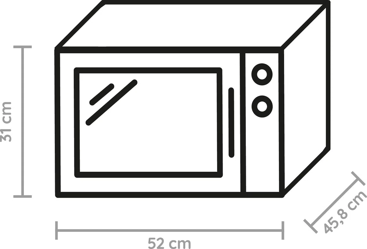 Bauknecht MW 59 MB Mikowellen- Backofen / freistehend / 25 l Garraum / 3D-System/ Automatikprogramme / Mikrowelle 800 Watt / Quarz - Grill 900 Watt / Schnellstart-Funktion,Schwarz