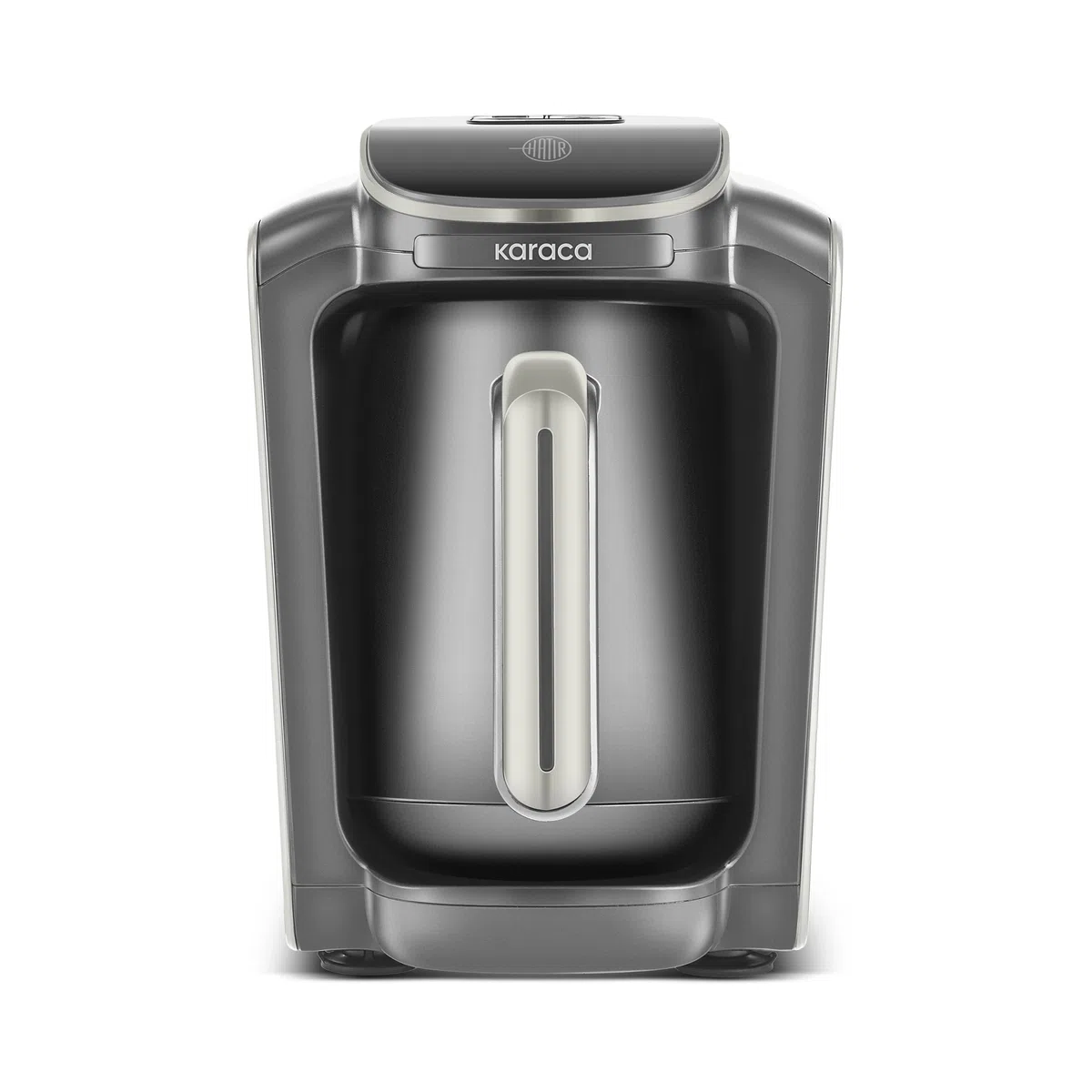KARACA Hatır Neo Turkish Coffee Maker Silver - Electric Mocha Pot with 3 Coffee Strengths, 300 ml - 5 Cup Capacity, 735 W, Automatic Shut-Off and Overheating Protection (Starlight)