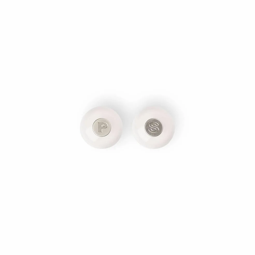 Le Creuset Kleines Mühlenset, Salz- und Pfeffermühle, ABS-Kunststoff, Je 5 x 5 x 12,1 cm, Keramik-Mahlwerk, Shell Pink, 44900117770000