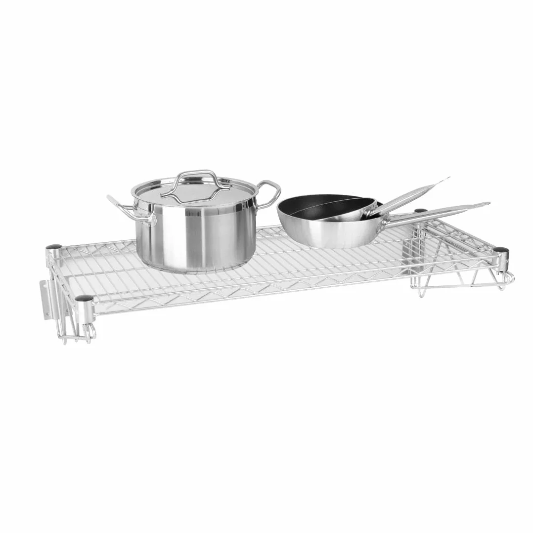 Vogue Gitterwandregal mit Halterungen 91cm breit