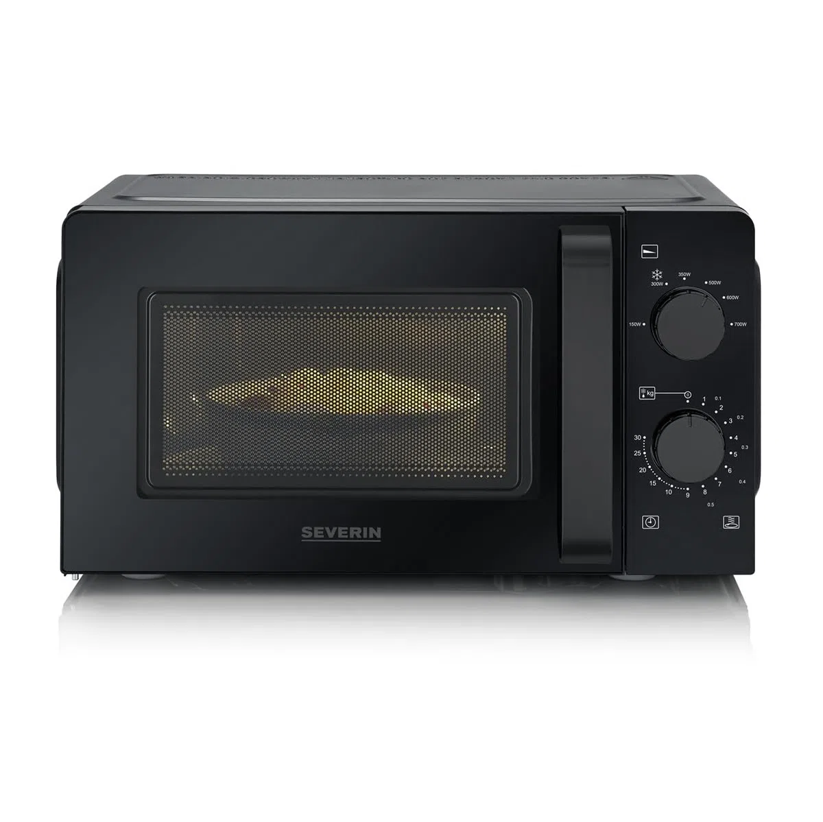 SEVERIN MW 9587 schwarz Mikrowelle mit Glasboden