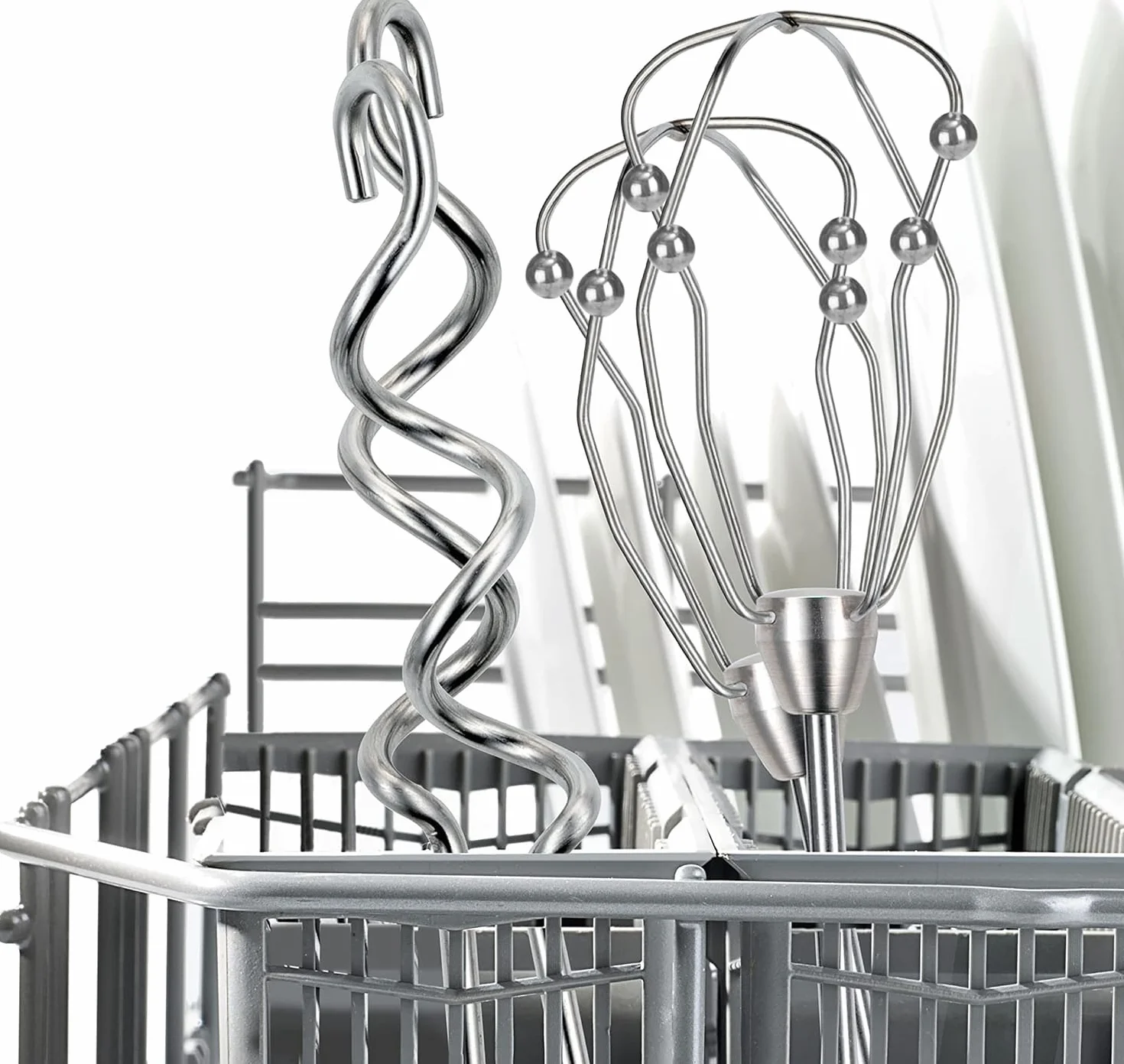 Bosch Handrührer Home Professional Styline MFQ4980B, 5 Stufen, 2 Edelstahl Rührbesen- und Knethaken, Mixstab Edelstahl, Universalzerkleinerer, 850 W, schwarz/dark silver