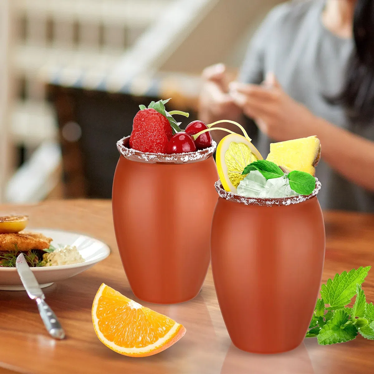 Gejoy Cantaritos De Barro Mexicanos Cantaritos Cantaritos Shooters Pottery Taco Tuesday Mexikanische Tontasse Fiesta De Barro Mexicanos Cocktailbecher Cocktailgläser für Tequila Margaritas Mojitos 590