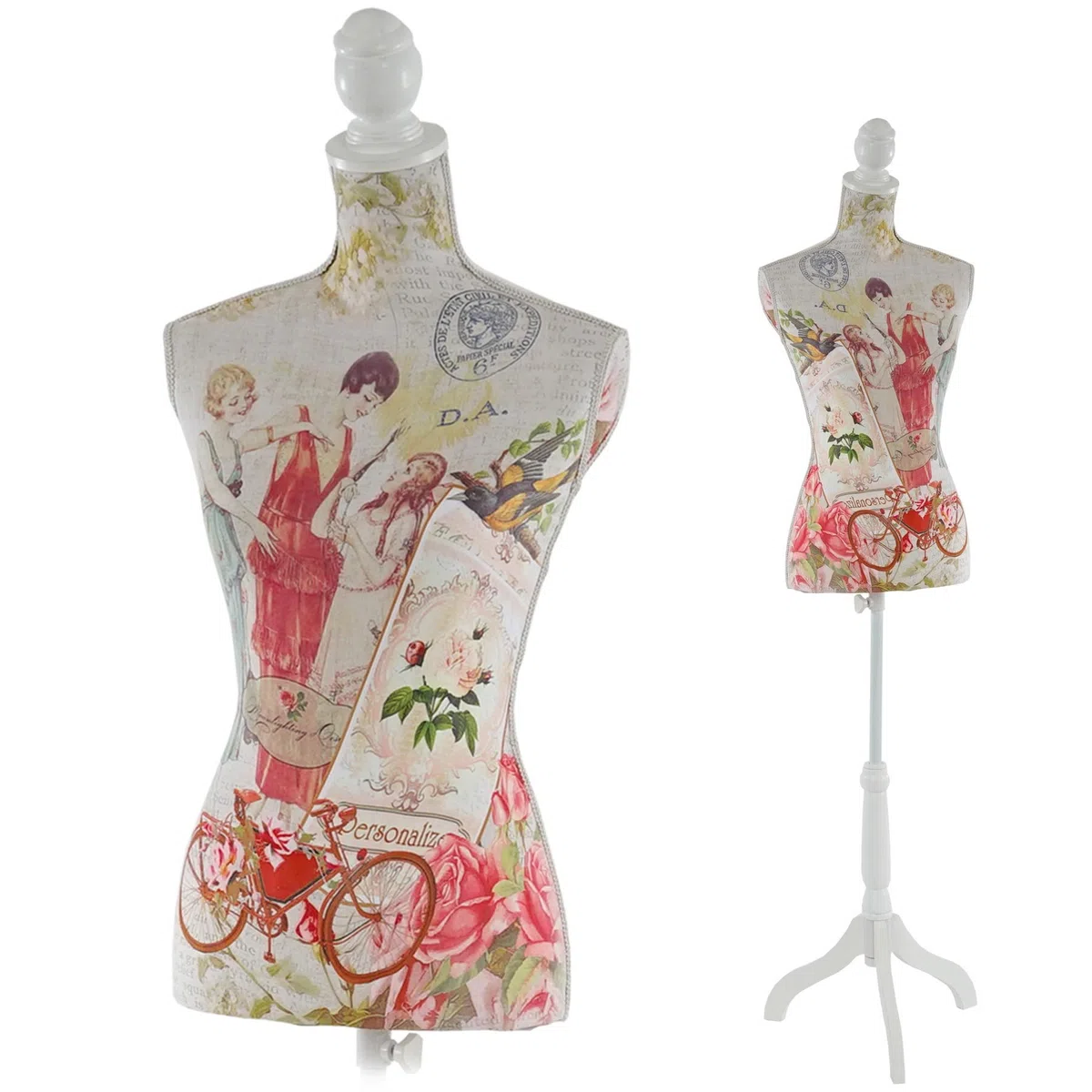 Schneiderpuppe T222, Schaufensterpuppe Torso weiblich, Fiberglas - Frauen