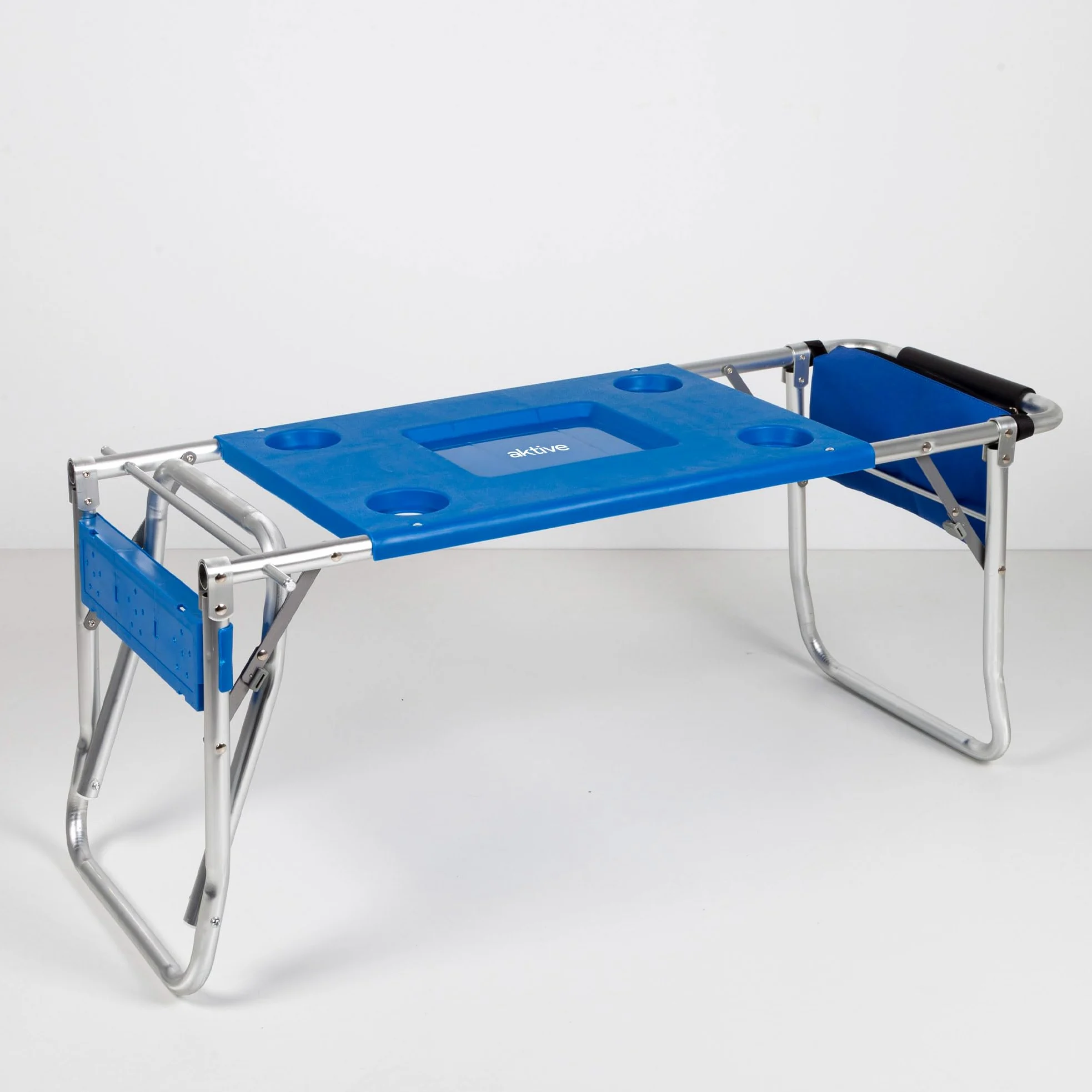 AKTIVE 62284 - Faltbarer Strandwagen, umwandelbar in einen 2-in-1-Tisch, Maße 50 x 78,5 x 105 cm, Maximales Gewicht 30 kg, Mehrzweck-Tragetasche für Strand, Camping, Veranstaltungen