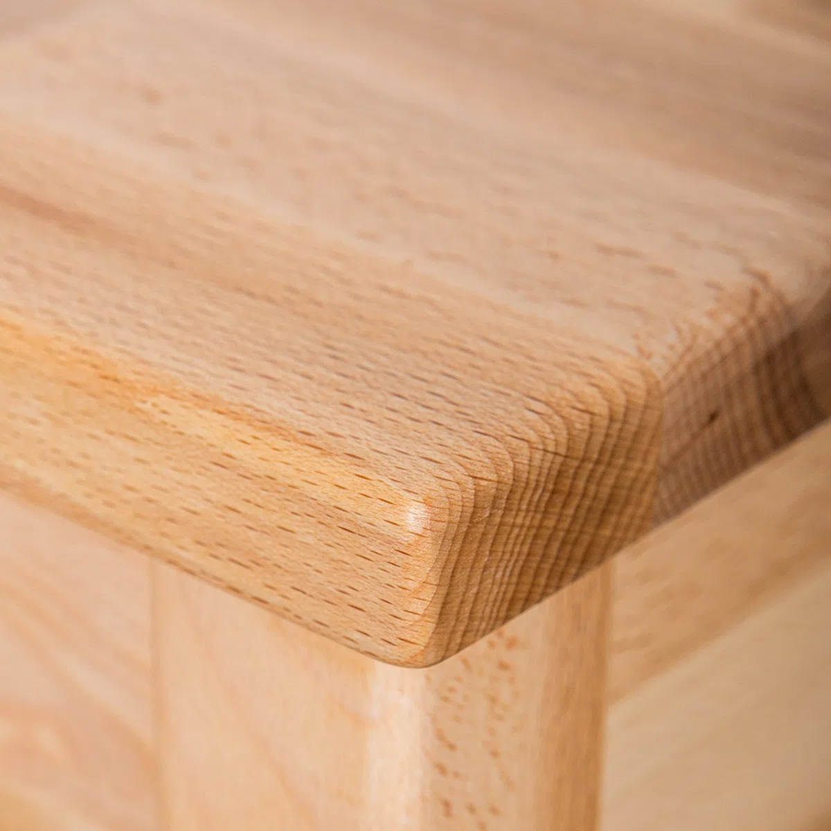Staboos Hocker DOC Buche Natur geölt mit Eingriff, 35 x 35 x 45 cm, bis 120 kg