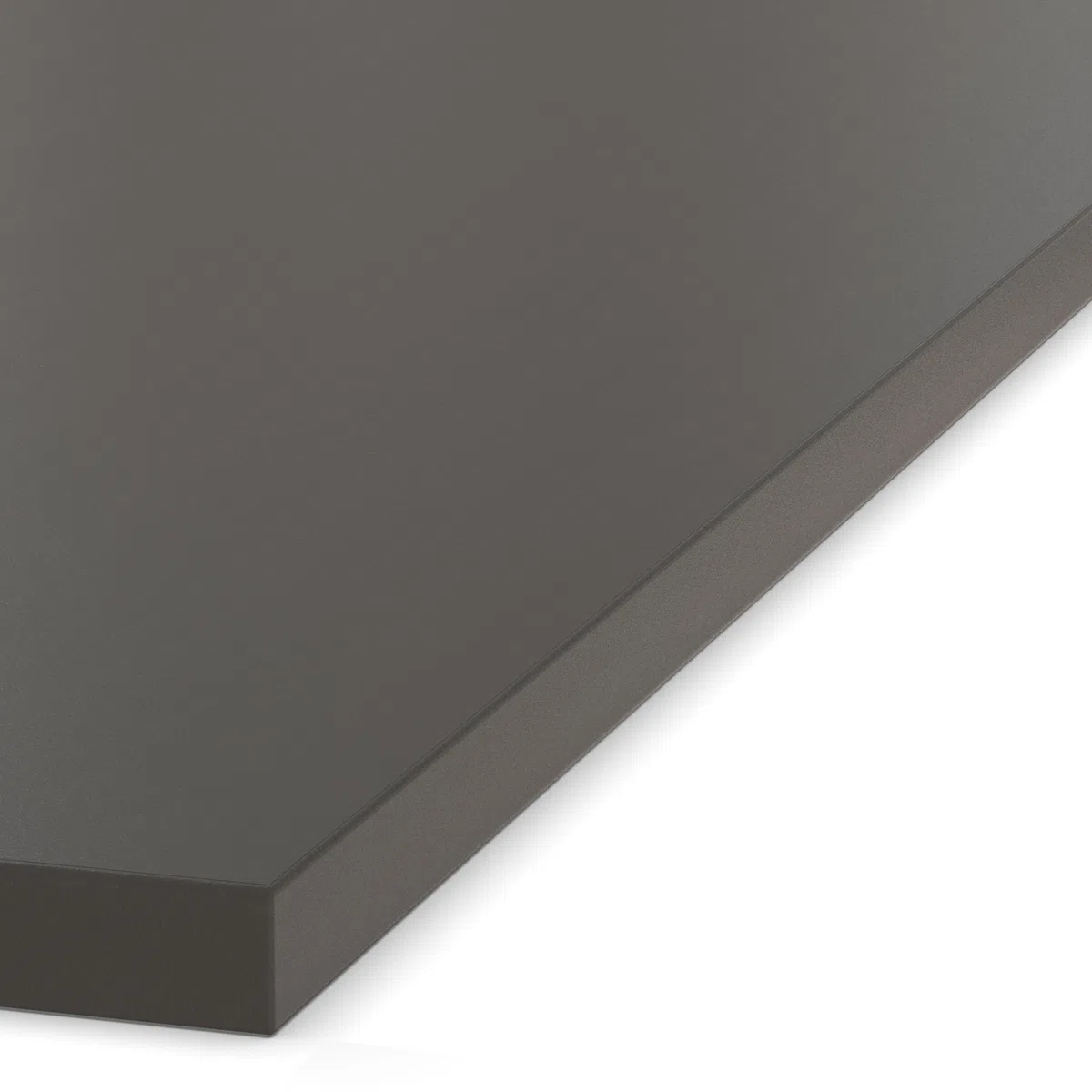AUPROTEC Tischplatte 19mm Anthrazit 150x60 cm I Spanplatte mit 2mm ABS Kante & PU-Verleimung I melaminharzbeschichtet I robust & wasserabweisend
