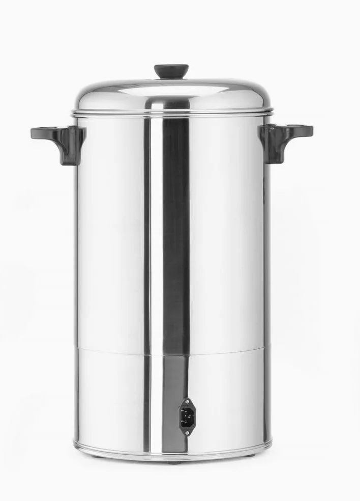 HENDI Kaffee-Perkolator, Einwandig, eingebauter Filterwanne, non drip Hahn, für grob gemahlen Kaffee, kein Papierfilter notwendig~ 110°C, 10L, 230V, 1500W, 387x275x(H) 530mm, Edelstahl 18/0
