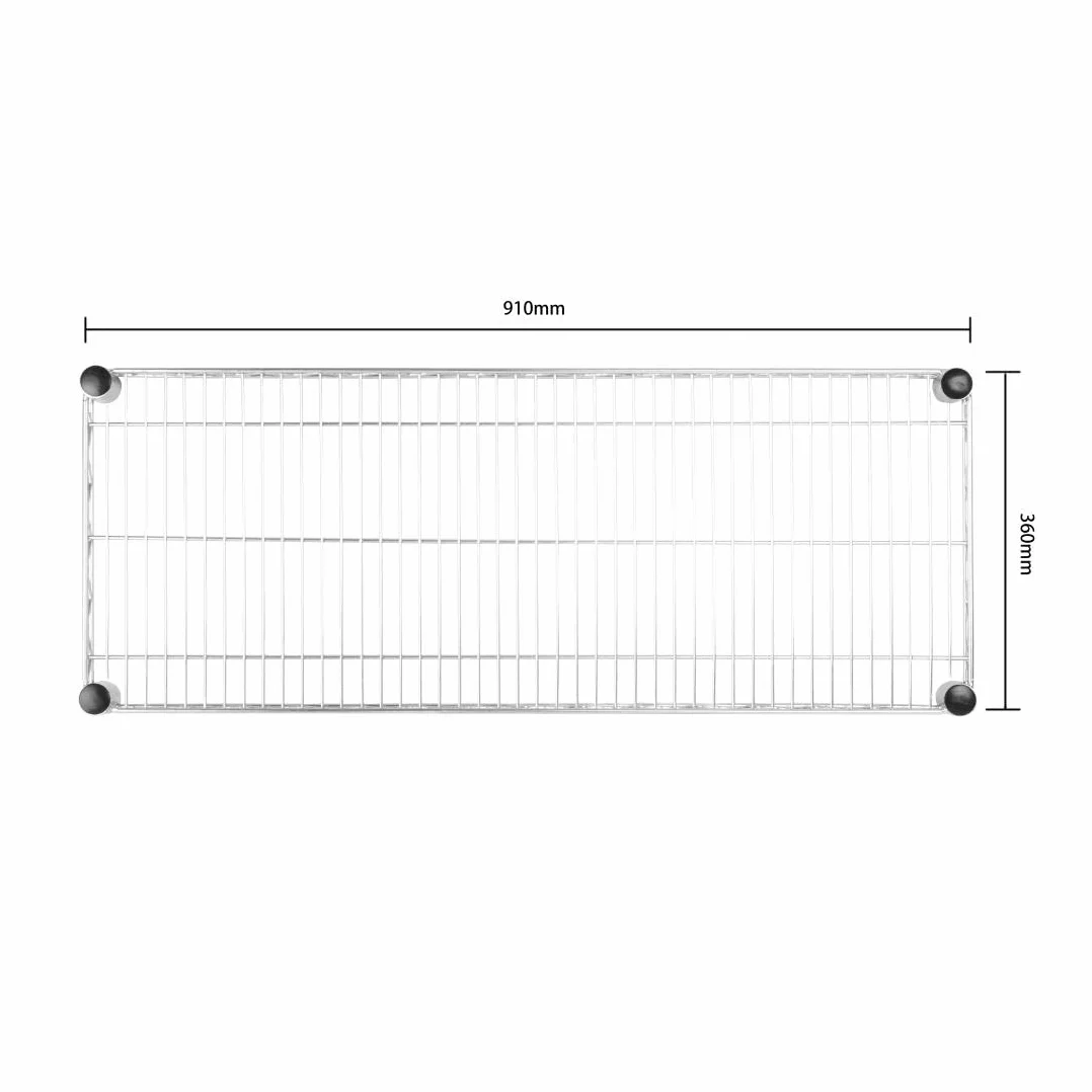 Vogue Gitterwandregal mit Halterungen 91cm breit