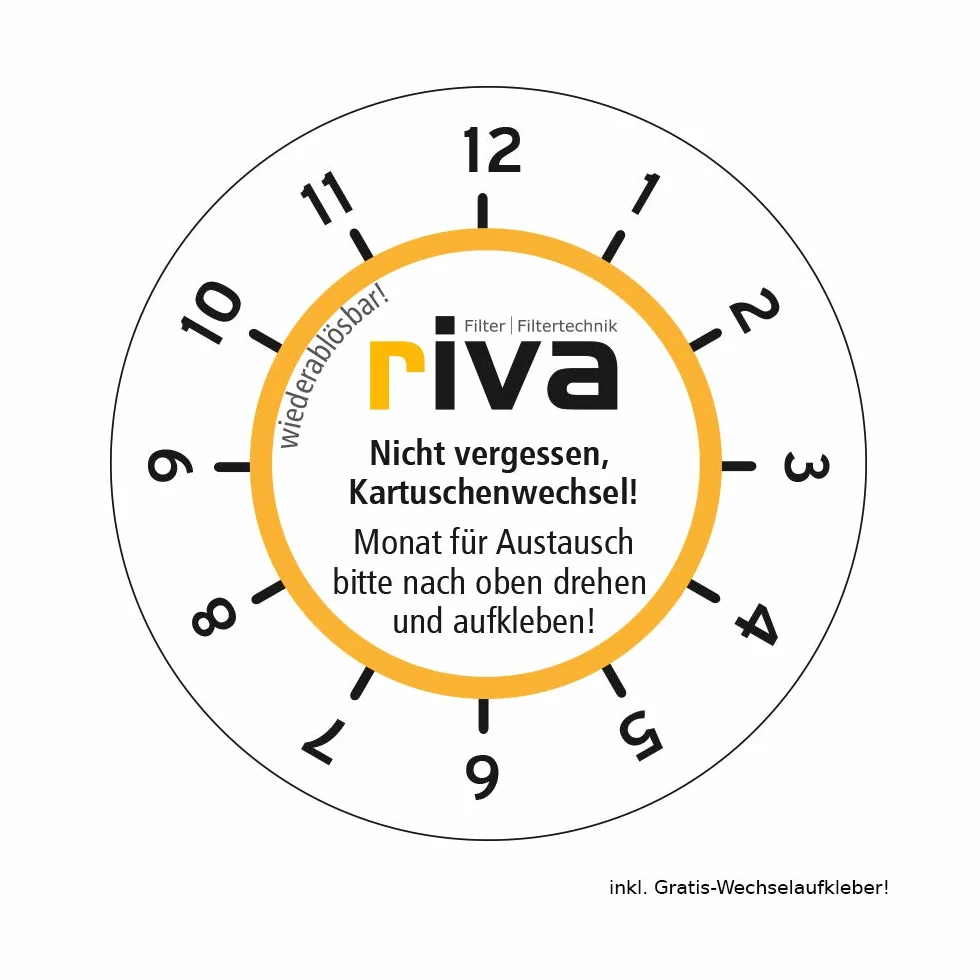 rivaALVA Life Trinkwasserfilter 2er Set Ersatzkartusche, Wasserfilter Kartusche für Küche, filtert Hormone, Medikamente, Blei, Kupfer und Bakterien