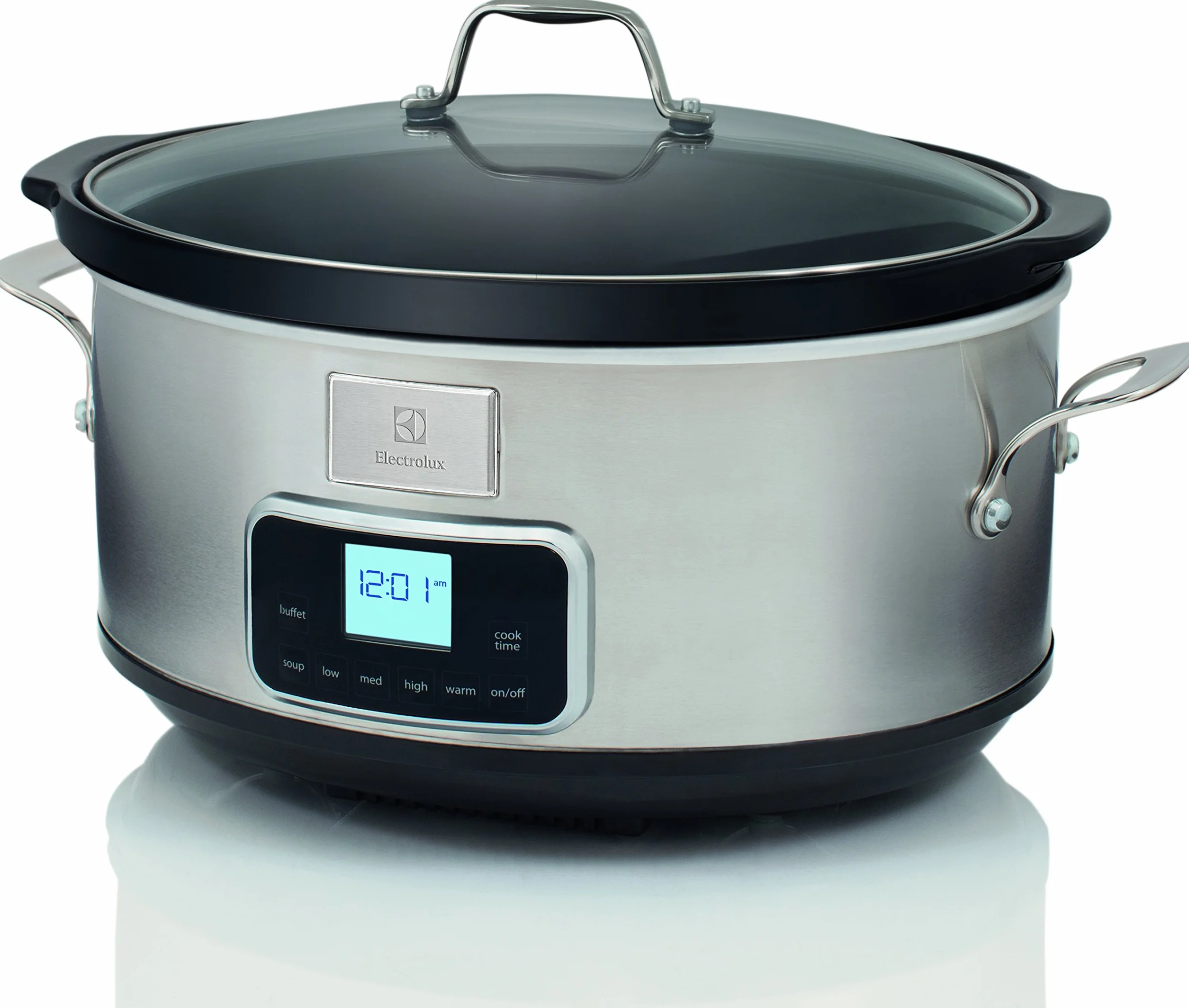 Electrolux ESC7400 Slow Cooker - Slow Cooker aus Edelstahl mit 6 vordefinierten Programmen, 235 W, 6,6 lt