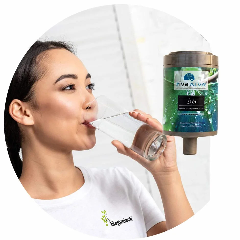 rivaALVA Life Trinkwasserfilter 2er Set Ersatzkartusche, Wasserfilter Kartusche für Küche, filtert Hormone, Medikamente, Blei, Kupfer und Bakterien