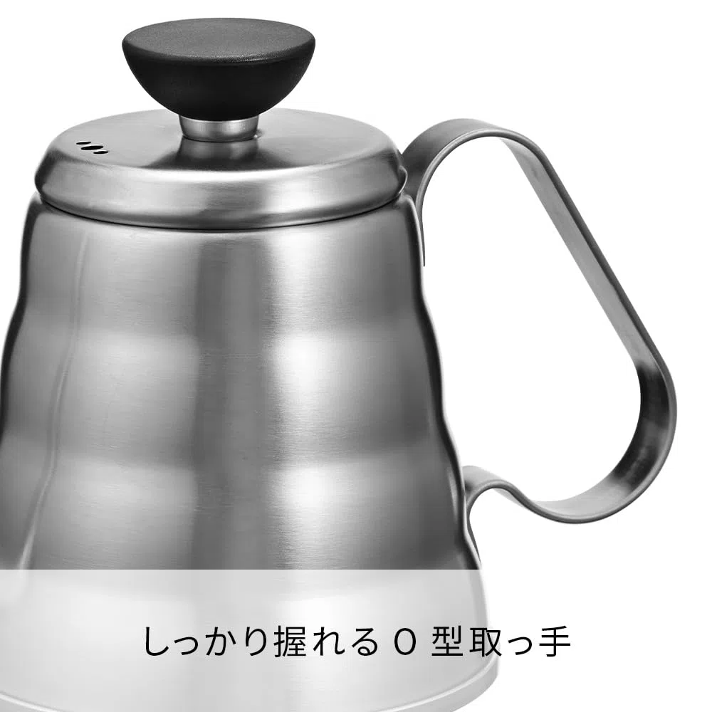 Hario Outdoor V60 Buono Metall-Tropfkessel, 700 ml, Silber
