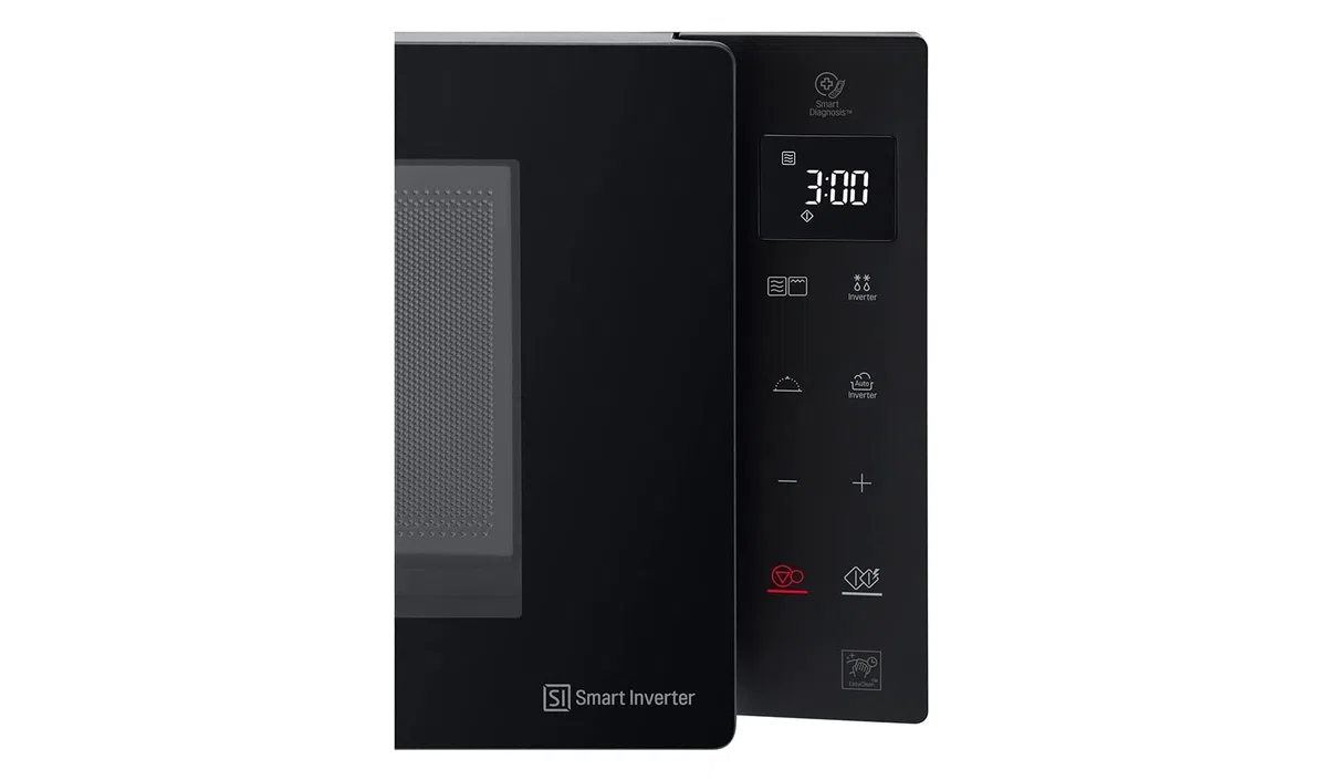 LG MH7235GPS Mikrowelle Smart Inverter mit Quarzgrill, 32 Liter, 1200 W, Automatikprogramme, 5 Leistungsstufen, inklusive Mikrowellenteller Crispy - Schwarz Rauch