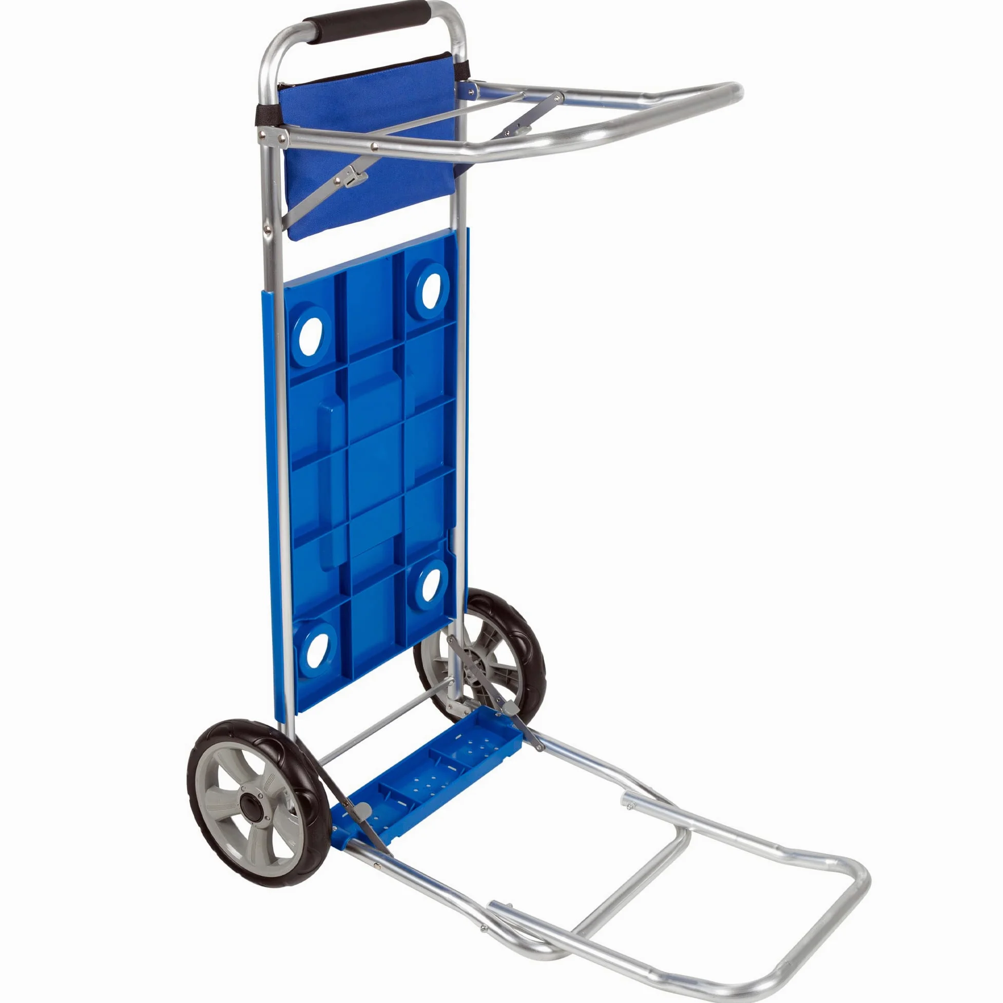 AKTIVE 62284 - Faltbarer Strandwagen, umwandelbar in einen 2-in-1-Tisch, Maße 50 x 78,5 x 105 cm, Maximales Gewicht 30 kg, Mehrzweck-Tragetasche für Strand, Camping, Veranstaltungen