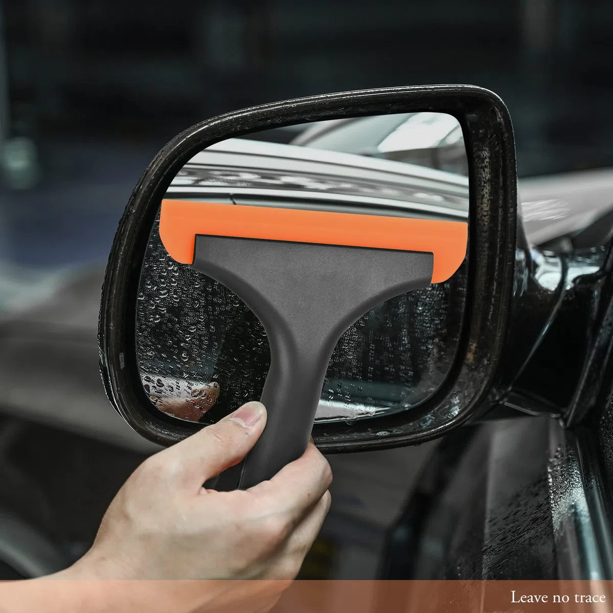 FOSHIO Silikon Fensterabzieher, klein Scheibenabzieher Auto, Duschabzieher, Abzieher Klein für Auto, Fensterreiniger Badezimmer, Windschutzscheiben Reinigungs Schwarz