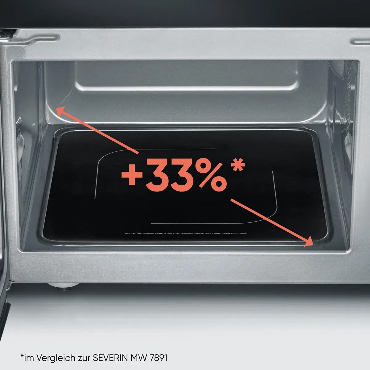 SEVERIN MW 9587 schwarz Mikrowelle mit Glasboden