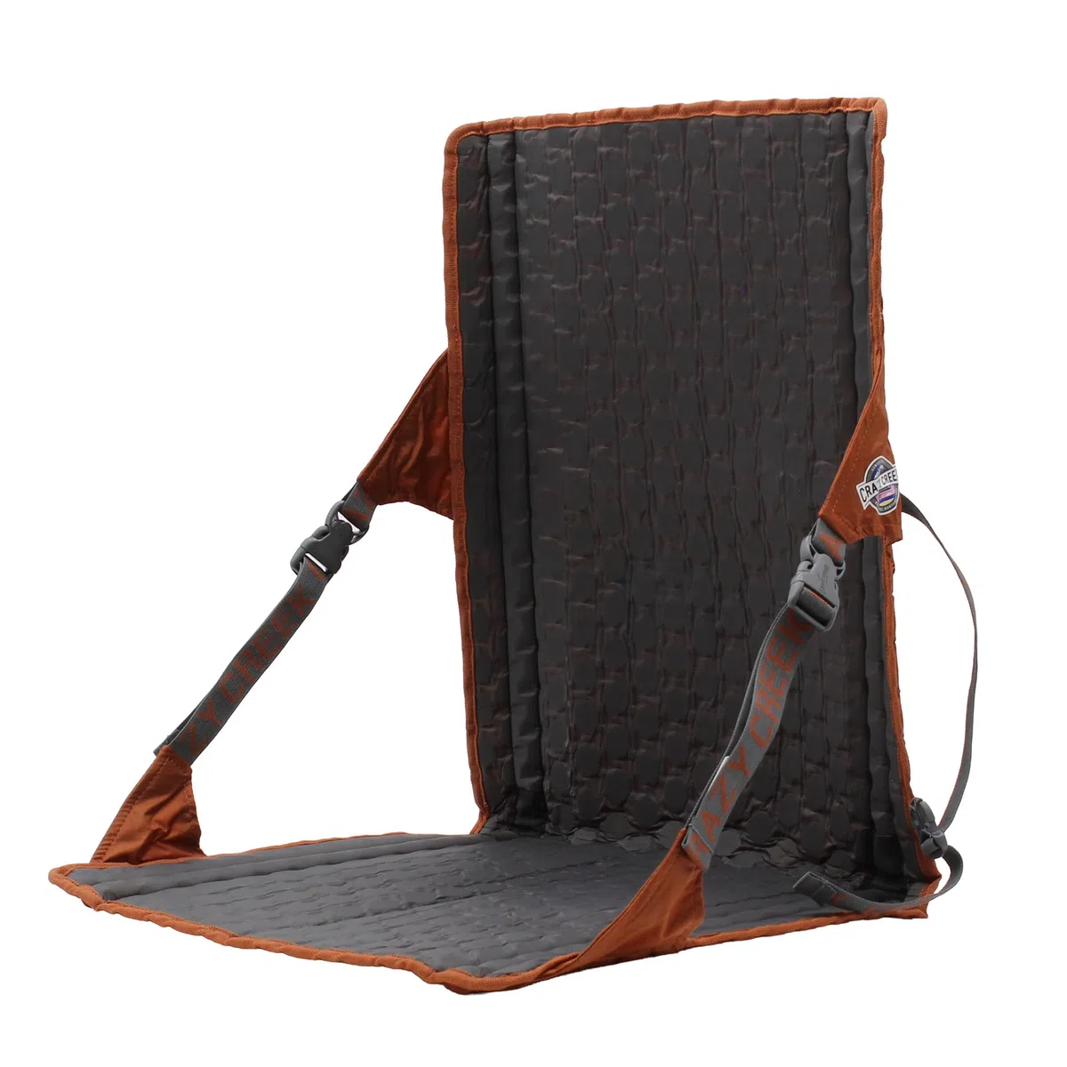 Crazy Creek HEX 2.0 LongBack Stuhl für Rucksackreisen, Camping und Stadion, extra Breite und Rückenhöhe, 113,4 kg Gewichtskapazität, verstellbare Gurte mit Rock Lockster (R) Schnallen